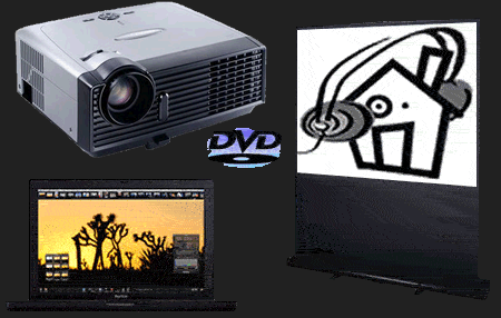 Video Projector and Screen